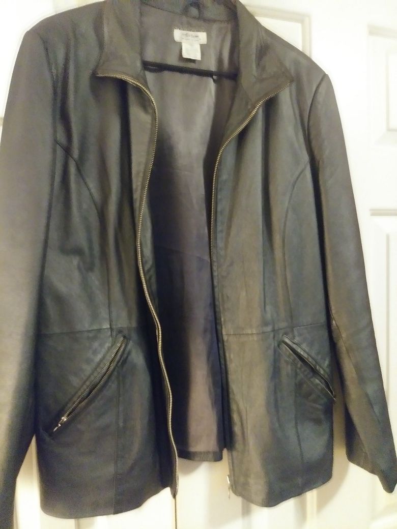 Ladies leather Jacket size 14