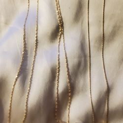 Gold-Filled 18" Pendant Necklace With Letters - S/L/R/ M