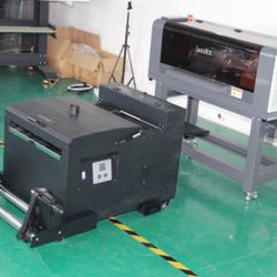 17” DTF Printer + 17” Powder Glue Shaker + 20” Heat press +  Tshirt Tag heat Press + Extra supplies! 