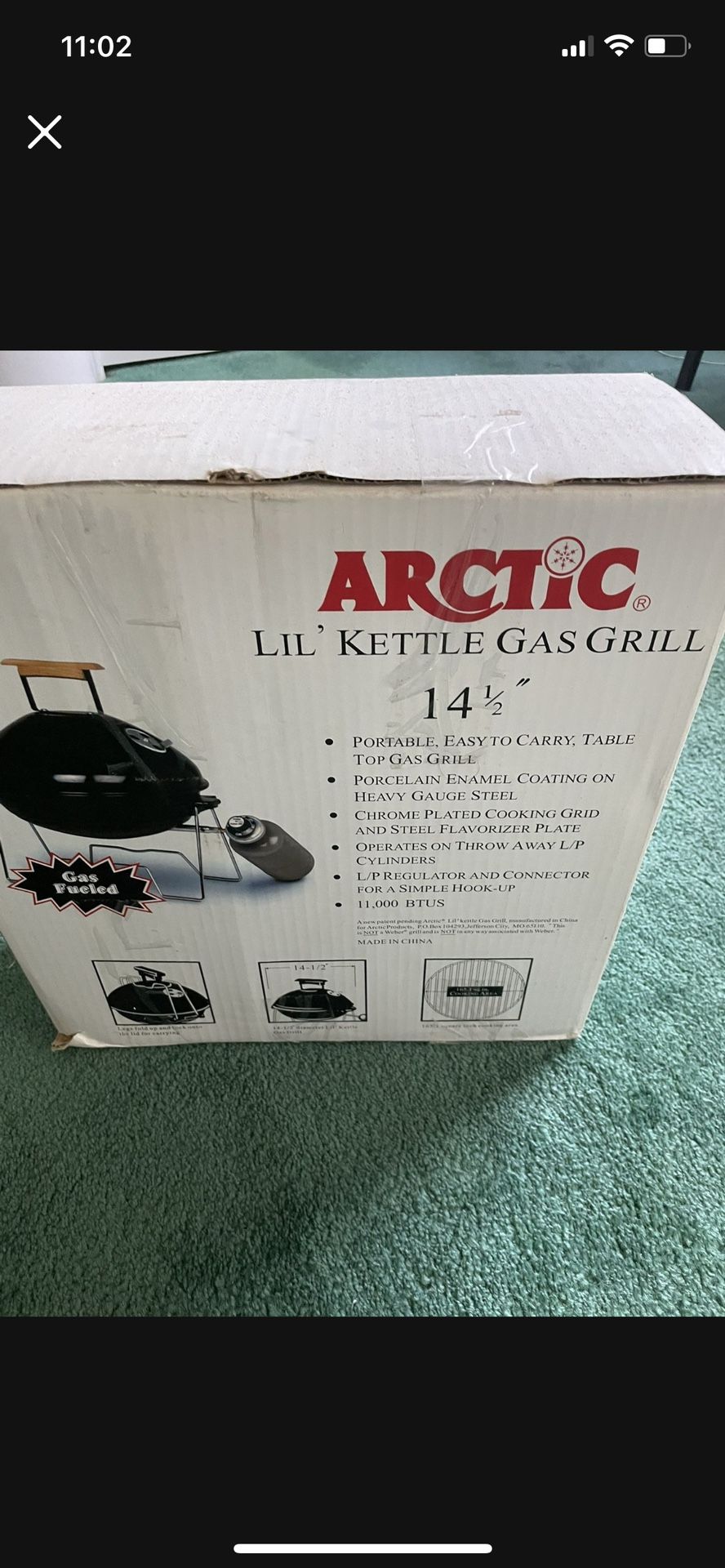 Arctic Lil Kettle Gas Grill