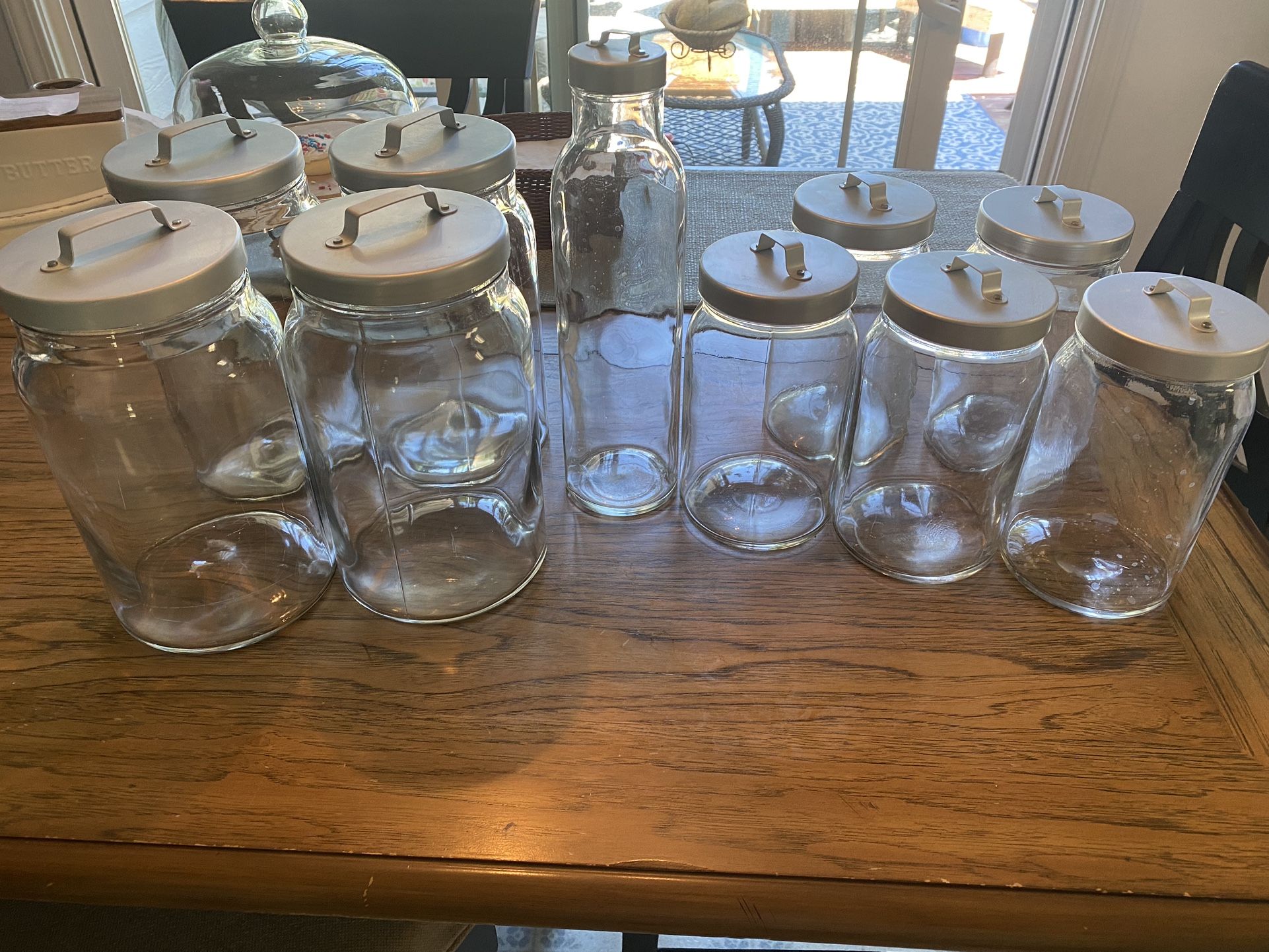 IKEA Glass Storage Jars With Metal Lid (10 Count)
