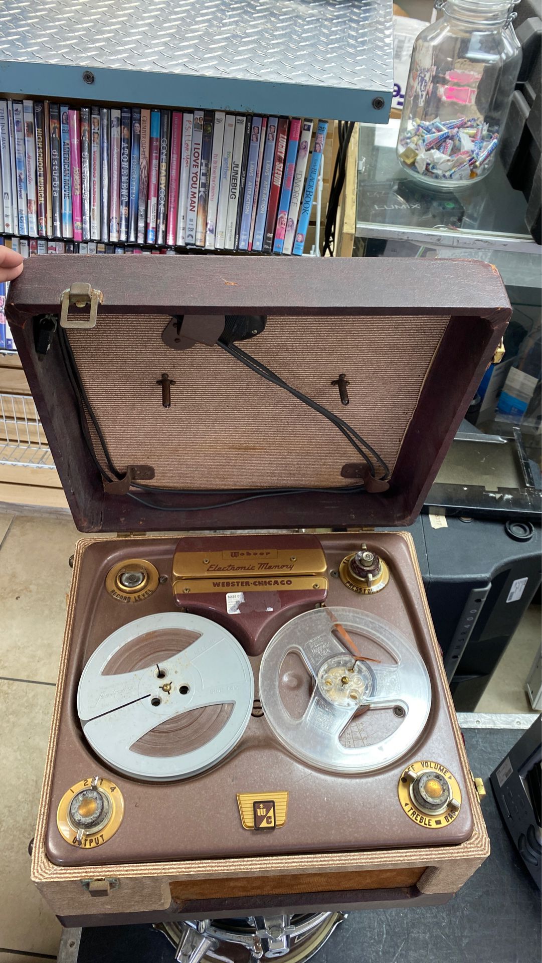 VINTAGE! 1950s Webcor Reel to Reel Tape Player