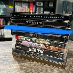 PlayStation 3 (PS3) 8 Game Lot - including 5 steelbooks - all Complete in Box