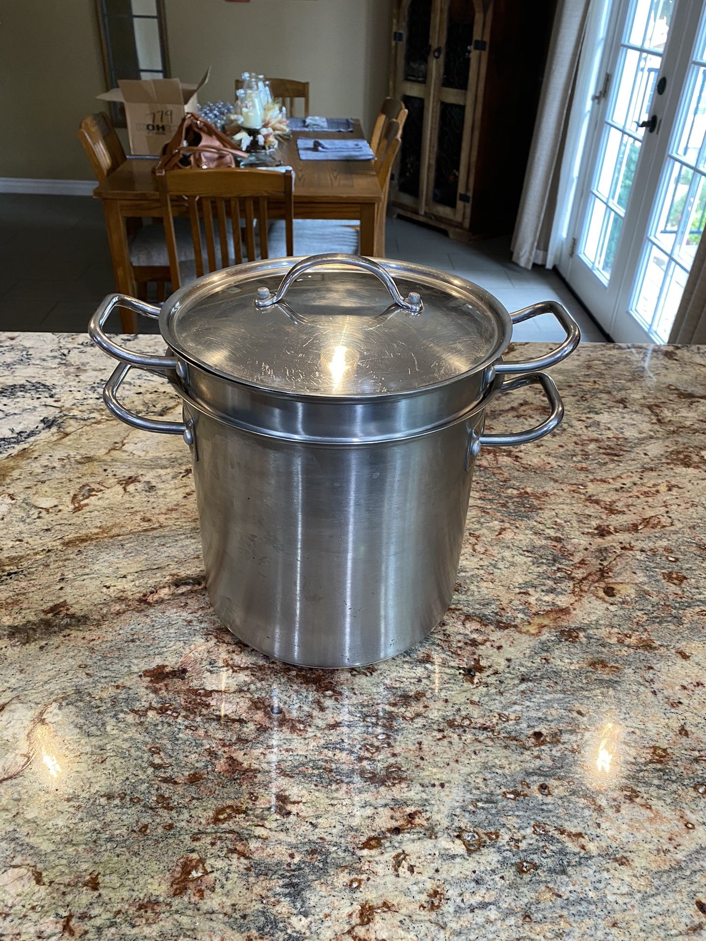 Kirkland Signature - 12 Quart Stock Pot: 4 Piece Set - Made in Italy