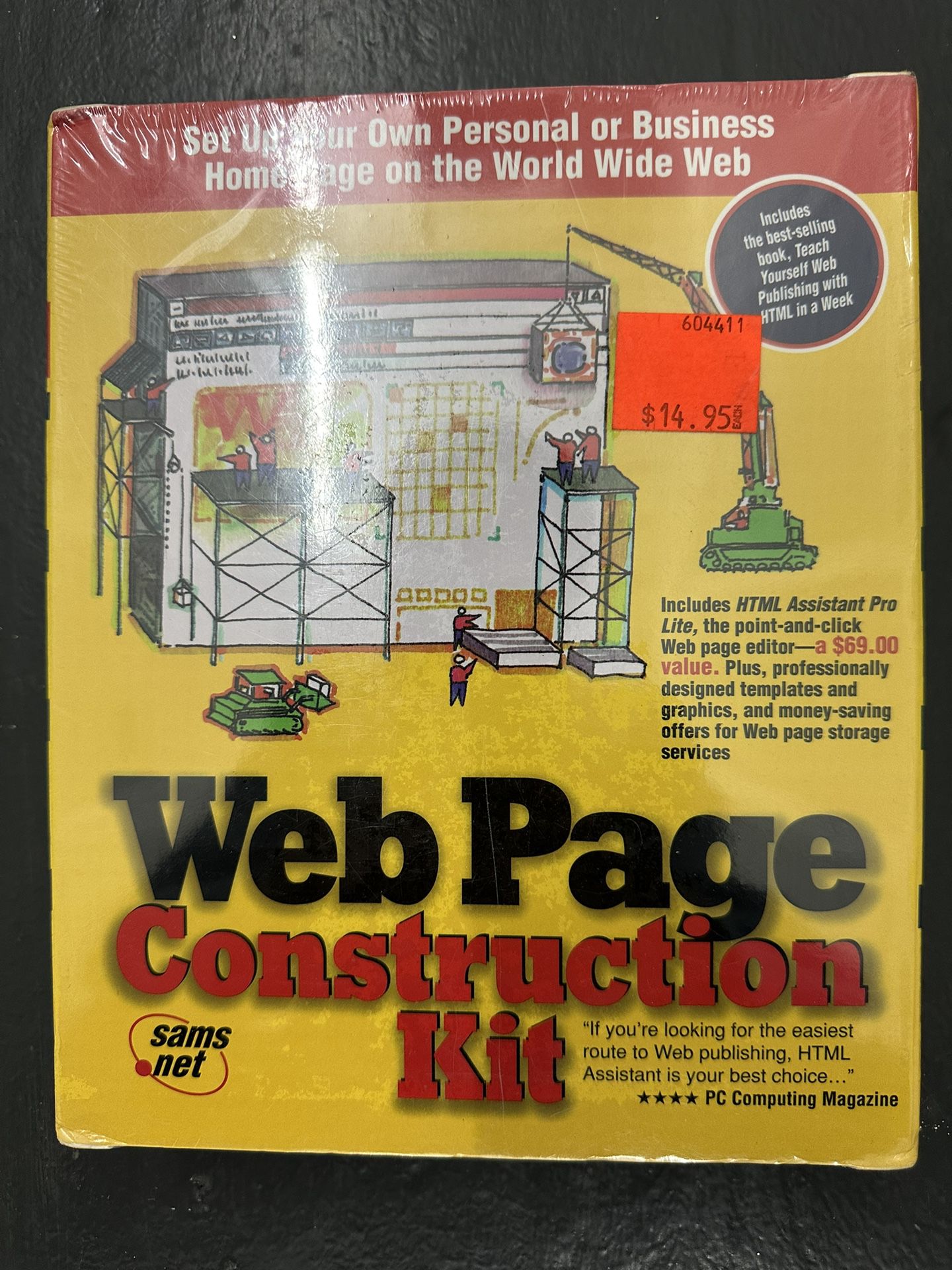 Web Page Construction Lot Sams Net 1995 Pc Software | New Sealed Html