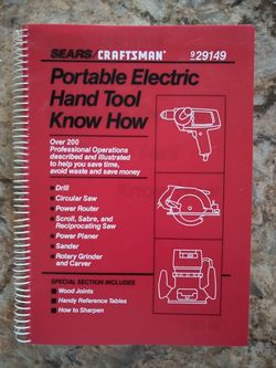 Sears Craftsman Portable Electric Hand Tool Know How
