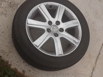 (1) Lexus Wheel And Tire Like New All Balanced.. Hold Air