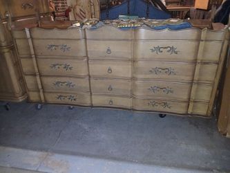French Provincial Triple Dresser