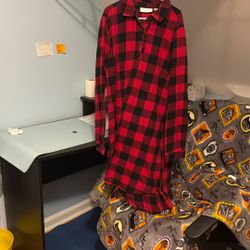 Red Flannel Dress