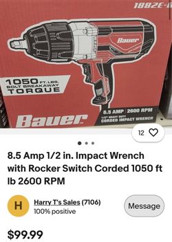 Bauer impact 1/2 heavy Duty lb 2600 RPM