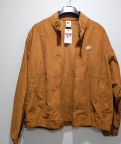 Men's Corduroy Jacket Nike Large Brown New