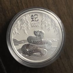 Silver Coin Year Of The Snake 2025