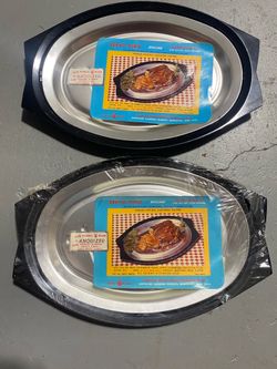 Vintage Nordic Ware Servo-King Sizzling Platter Set – New Old Stock (2 Available)