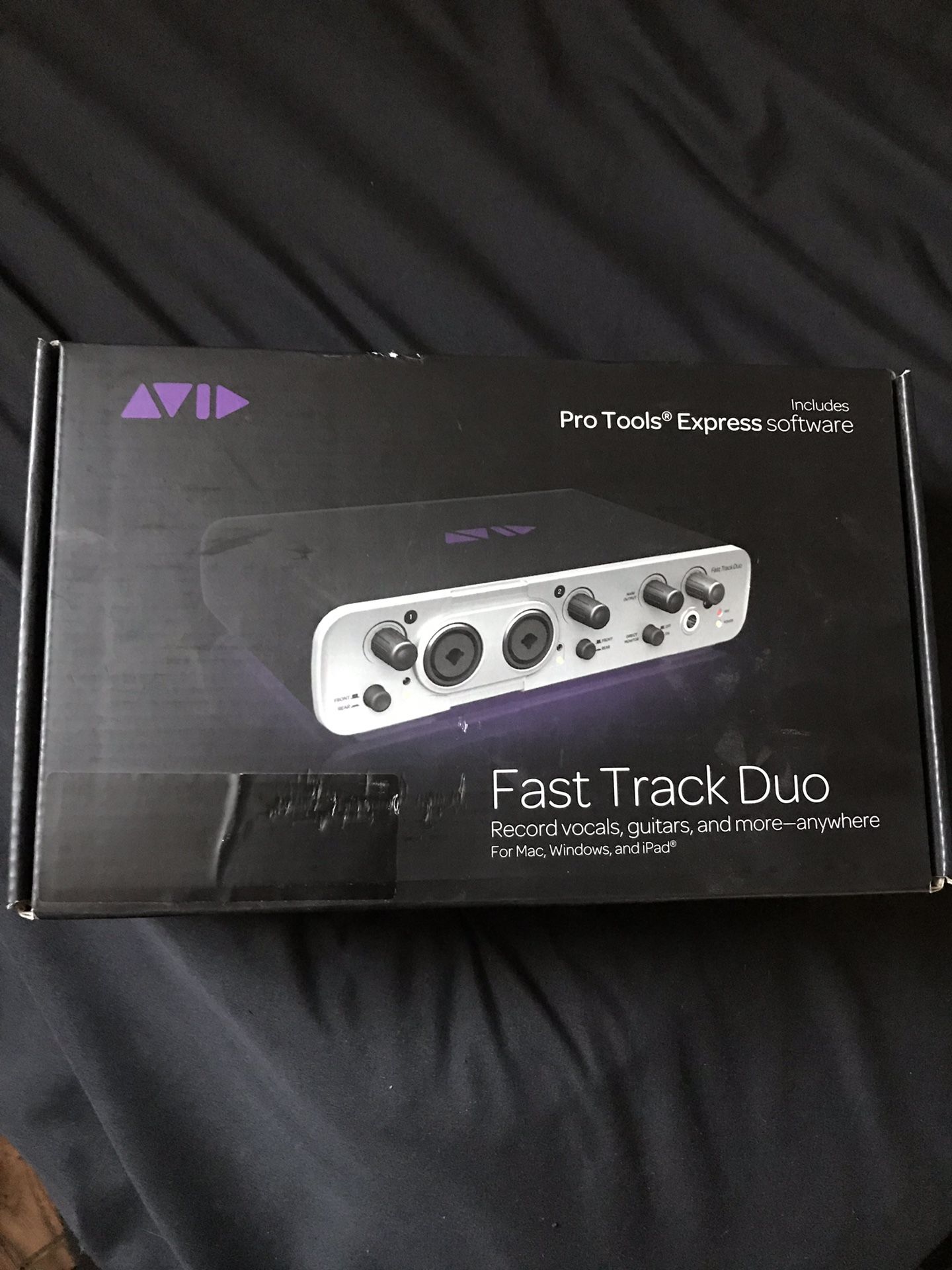 Avid Fast Track Duo Unopened and includes Pro Tools Express Software