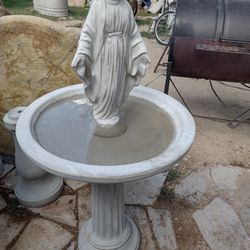 Mary Bird Bath Stand