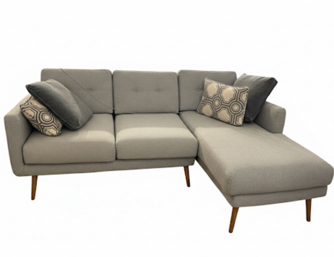 80" Sectional Sofa / Chaise - Blue Grey (Irvine)