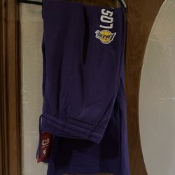 Los Angeles Lakers Wide Leg Sweats 1X Womens 