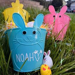 Personalized Easter Buckets 