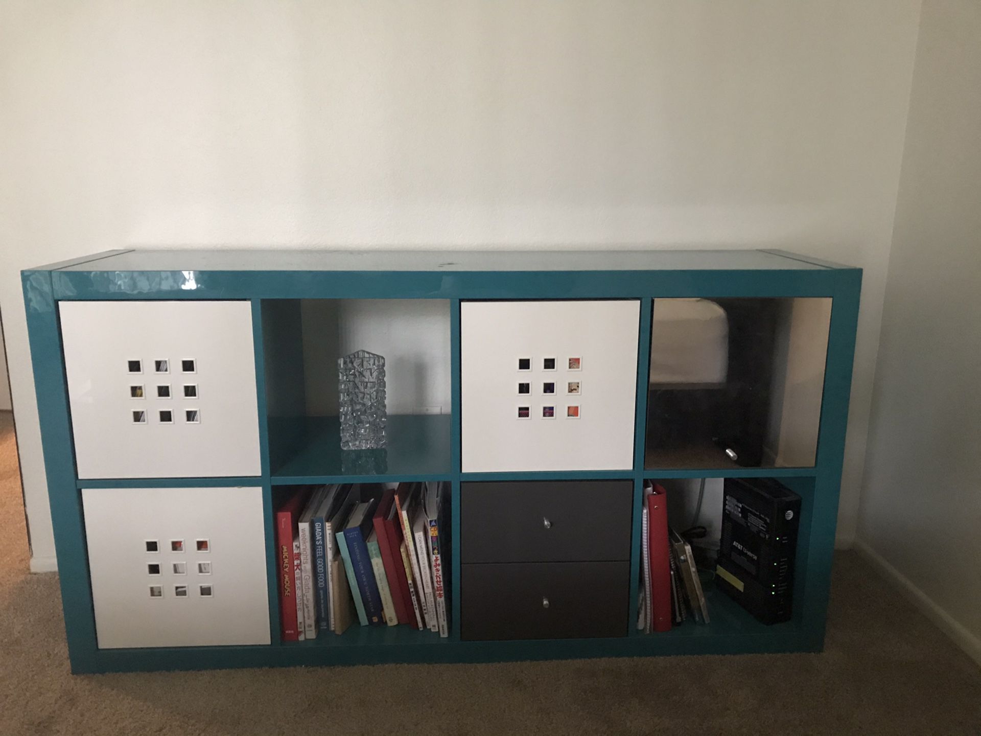 IKEA blue shelf