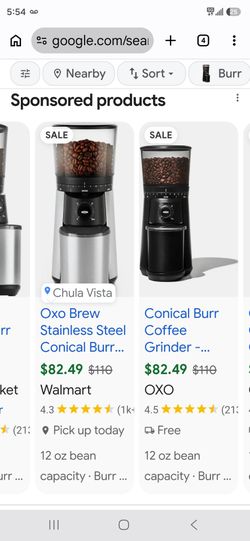 Brand new OXO coffee grinder