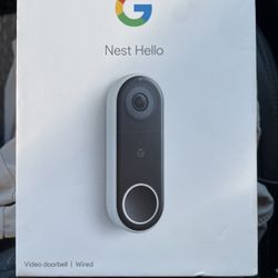 Google Nest Hello Wired Video Doorbell New  
