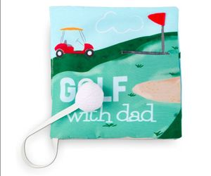 Mud Pie Golf with Dad Plush Soft Book Baby Toy Kid Gift