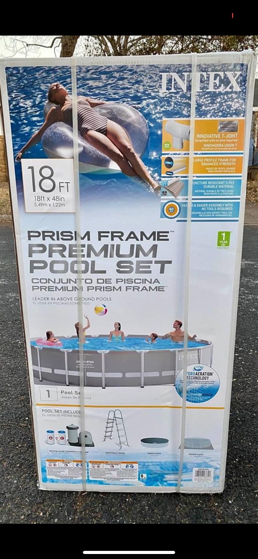 INTEX Prism Frame 18ft x 48in Pool Set