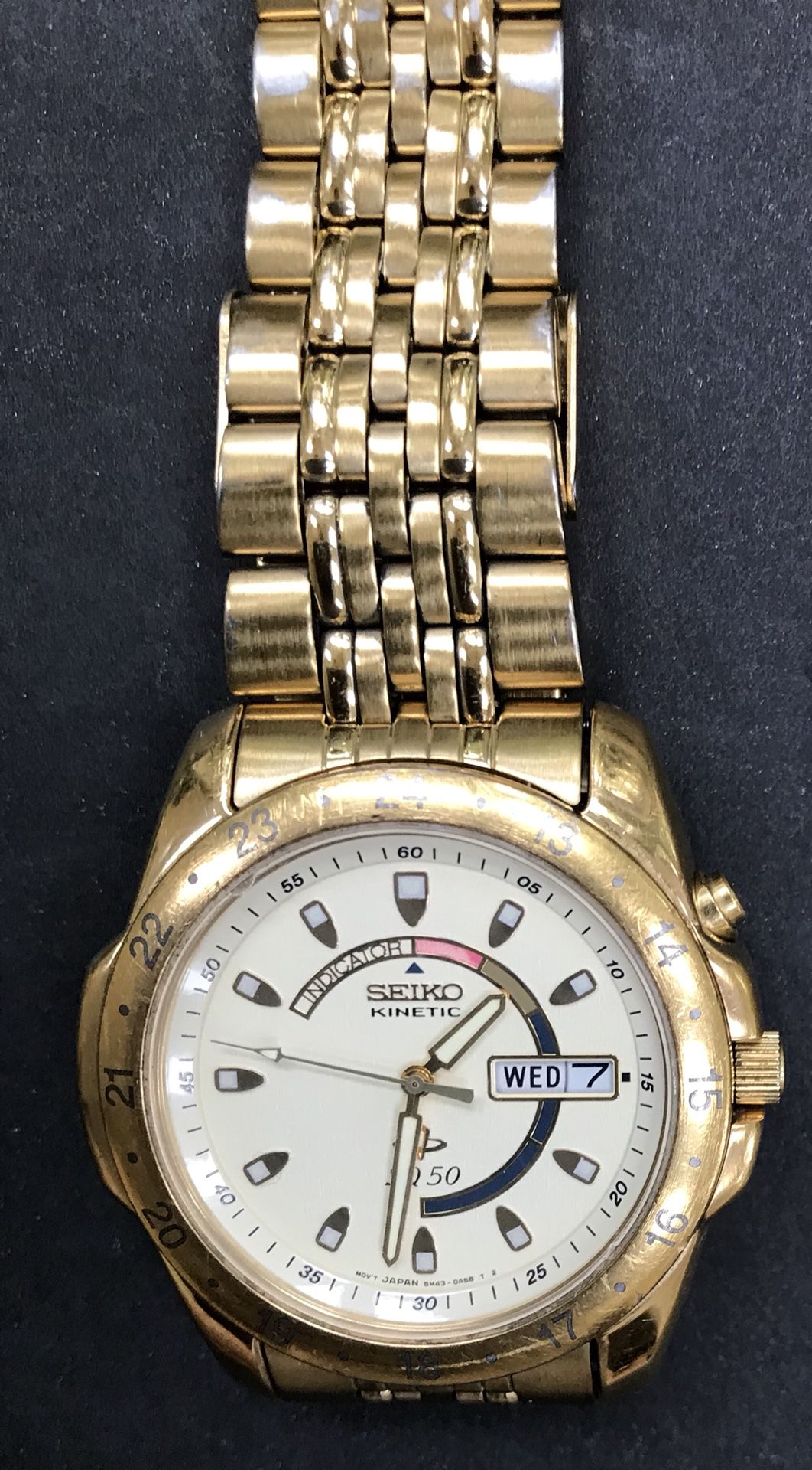 Men's SEIKO Kinetic Gold-tone Watch - 5M43-0A29 for Sale in Aiken, SC -  OfferUp