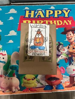 Toy Story party cutouts and items
