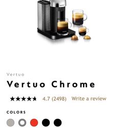 Nespresso Machine Used 2 Times , Include Reusable Stainless Still Capsule.