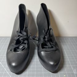 Melissa Black 3.5 Wedge Heel Platform USA 6