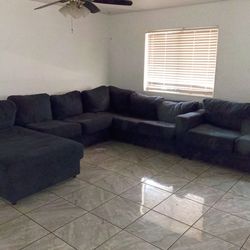 Navy Blue Sectional Couch