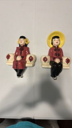Vintage wall pockets