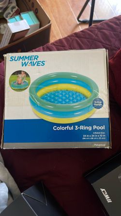 3-ring Inflatable Pool 10$