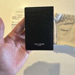 Saint Laurent Men’s Money Clip Wallet 