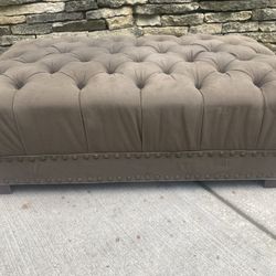 Mitchell Gold Bob Williams Tufted Ottoman Perfect For Large Dog To Claim 