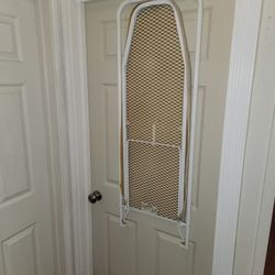 Ironing Board Hanging On Door