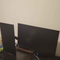 Dual Monitor Arm With Monitors 