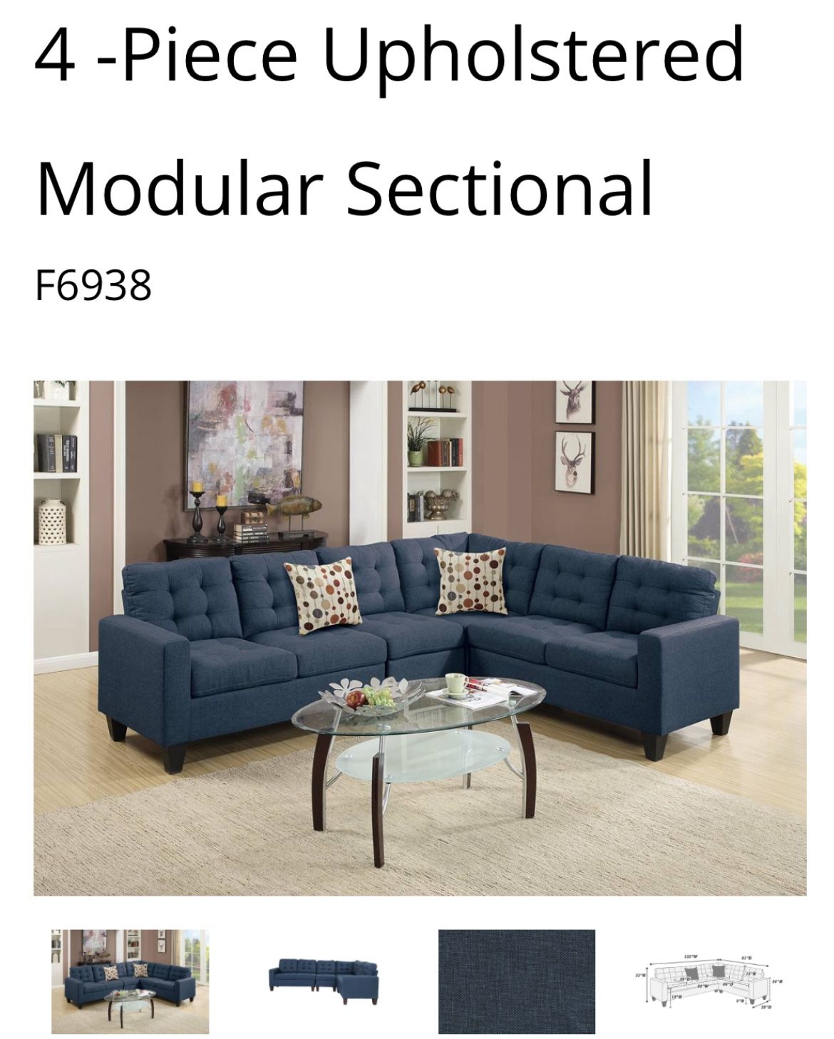 4 Piesas Sectional