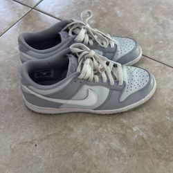 Grey And White Dunks 