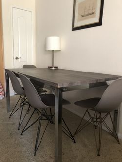 Dinner table set