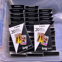 Canon Ivy Zink Printer Paper 20 Count. 2”x3”/5cm x 7.6cm for Sale in  Riverside, CA - OfferUp