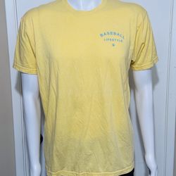 Baseball Lifestyle 101 Men’s Yellow T-Shirt