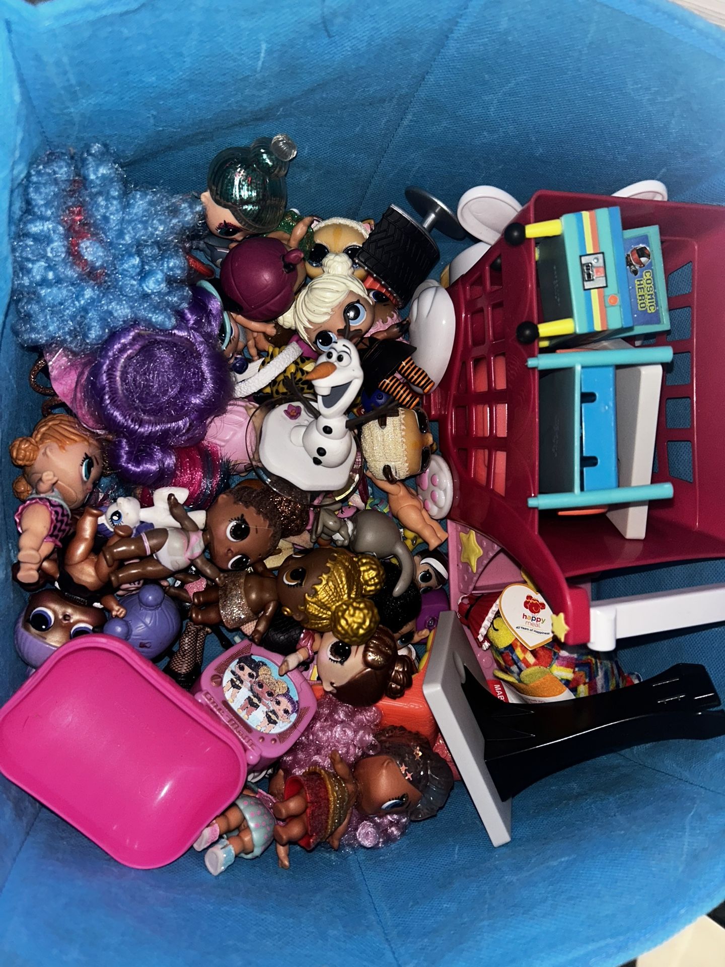 Tub Full Of Random Lol Dolls, Pet Shops,  Lil Pony, 