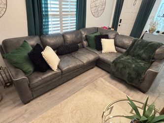 Large Dark Gray Sectional Sofa