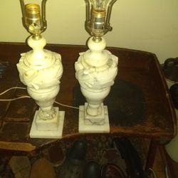 Alabaster lamps