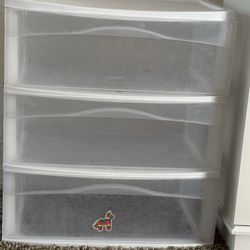 3 Drawer Plastic Bin 