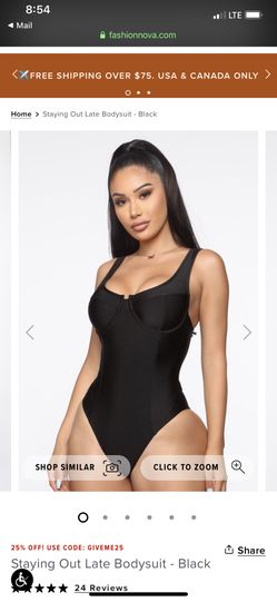 Fashion Nova black bodysuit