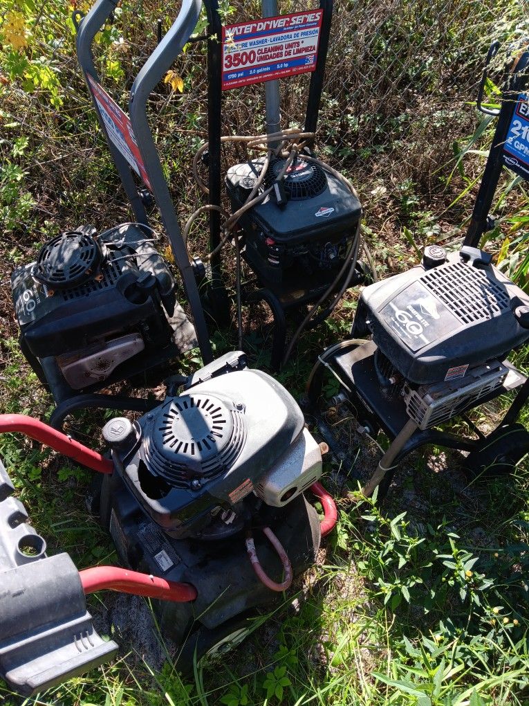 4 Pressure Washers Only One Works