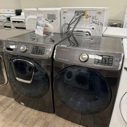 Samsung washer and dryer set electric with warranty